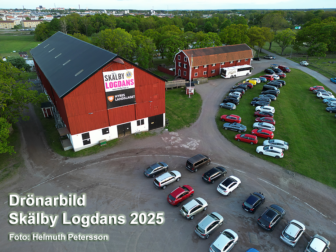 Drönarbild på Skälby Loge 2025. Säsongspremiär med Streaplers 23 maj.